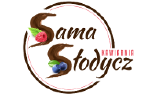 logotyp sama slodycz kawiarnia